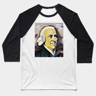 Adam Smith Portrait | Adam Smith Artwork 9 Baseball T-Shirt